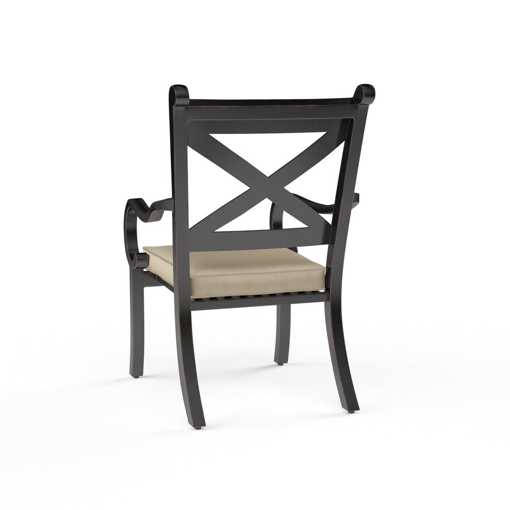 Outdoor Dining Chairs Monterey Dining Chair in Linen Stone w/ Selt Welt
