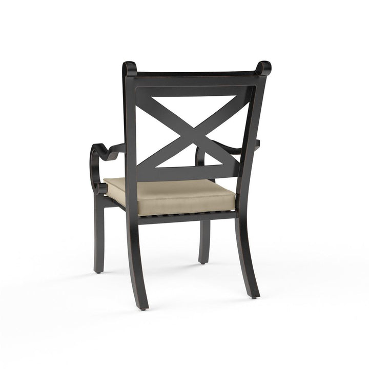 Outdoor Dining Chairs Monterey Dining Chair in Linen Stone w/ Selt Welt