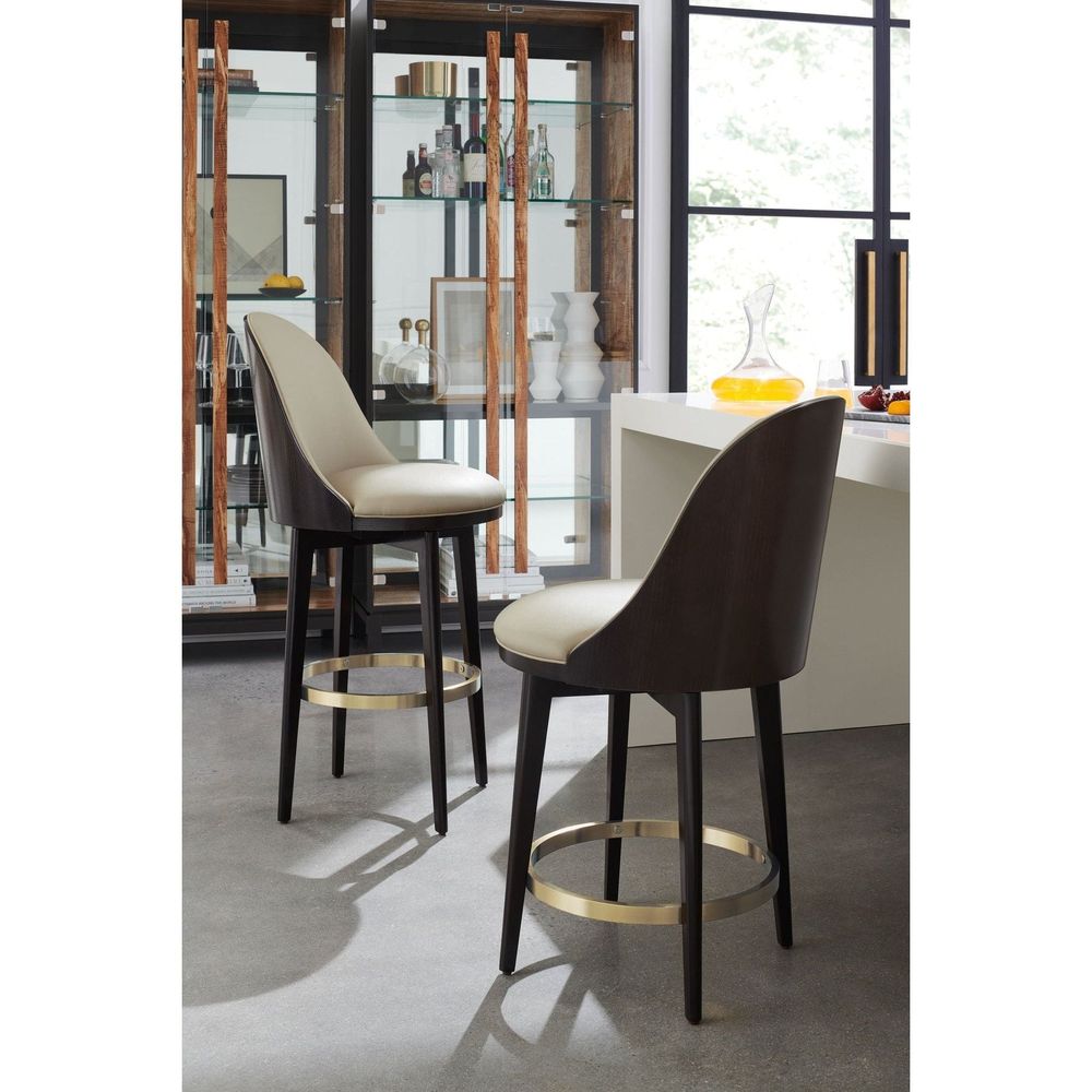 Bar & Counter Stools Encore Bar Stool - Brown, Gold, Beige