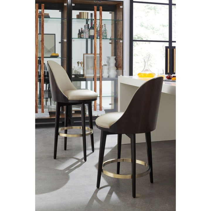 Bar & Counter Stools Encore Bar Stool - Brown, Gold, Beige