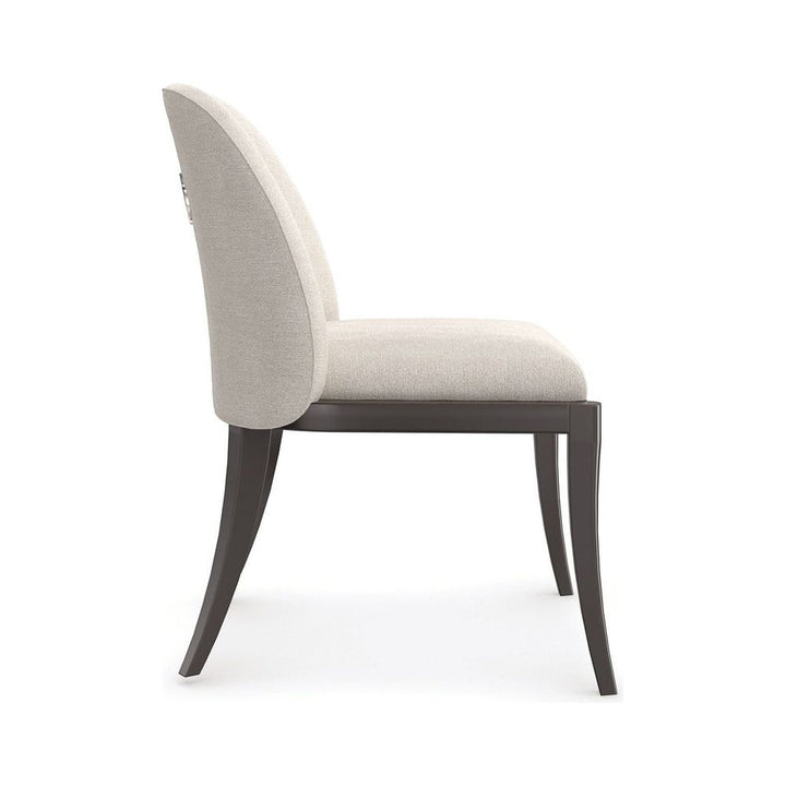 Portrait Dining Chair - Brown, Silver