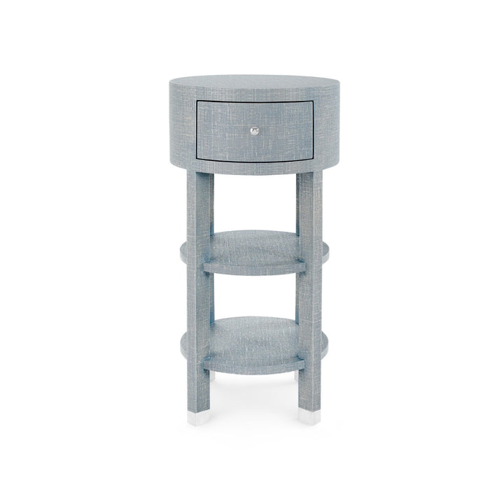 Claudette 1-Drawer Round Side Table