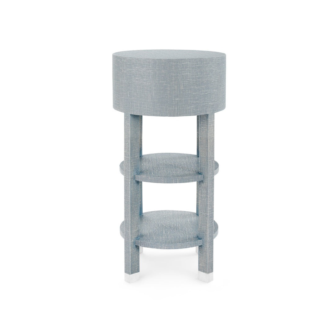 Claudette 1-Drawer Round Side Table