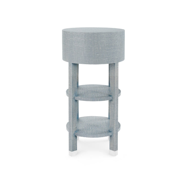 Claudette 1-Drawer Round Side Table