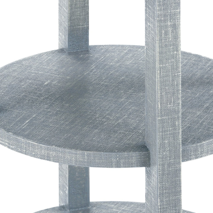 Claudette 1-Drawer Round Side Table