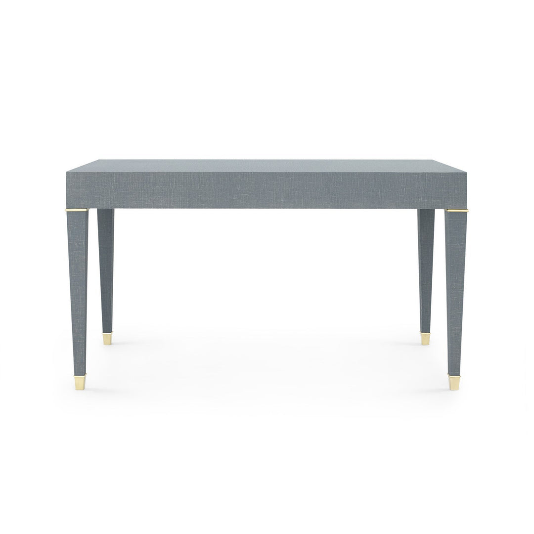Claudette Desk, Washed Winter Gray, Brass