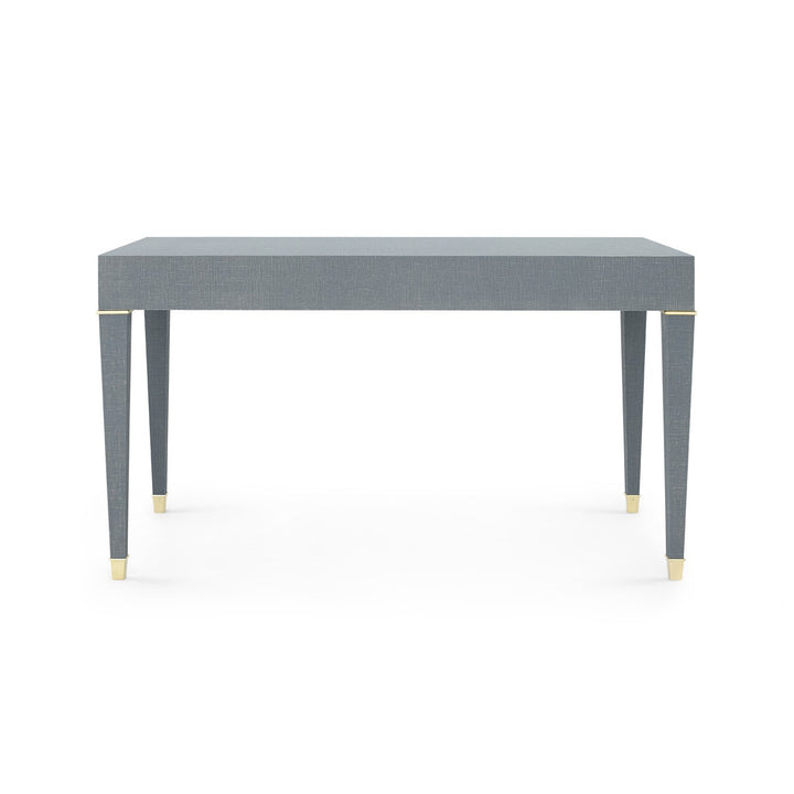 Claudette Desk, Washed Winter Gray, Brass