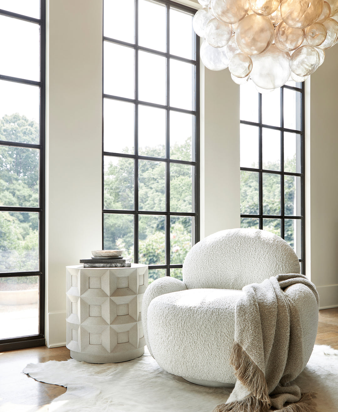 Prado Accent Table in Buff Finish
