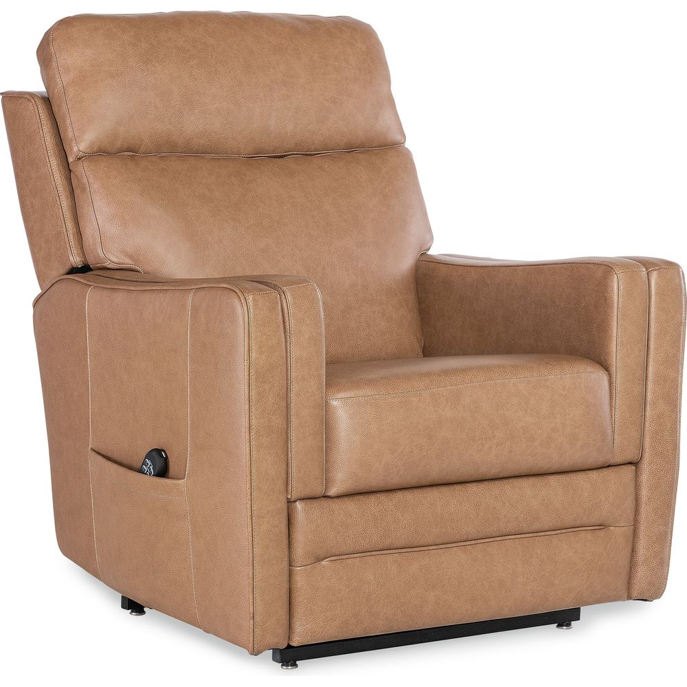 Thyme Power Recliner with Power Headrest, Lumbar & Lift - Brown