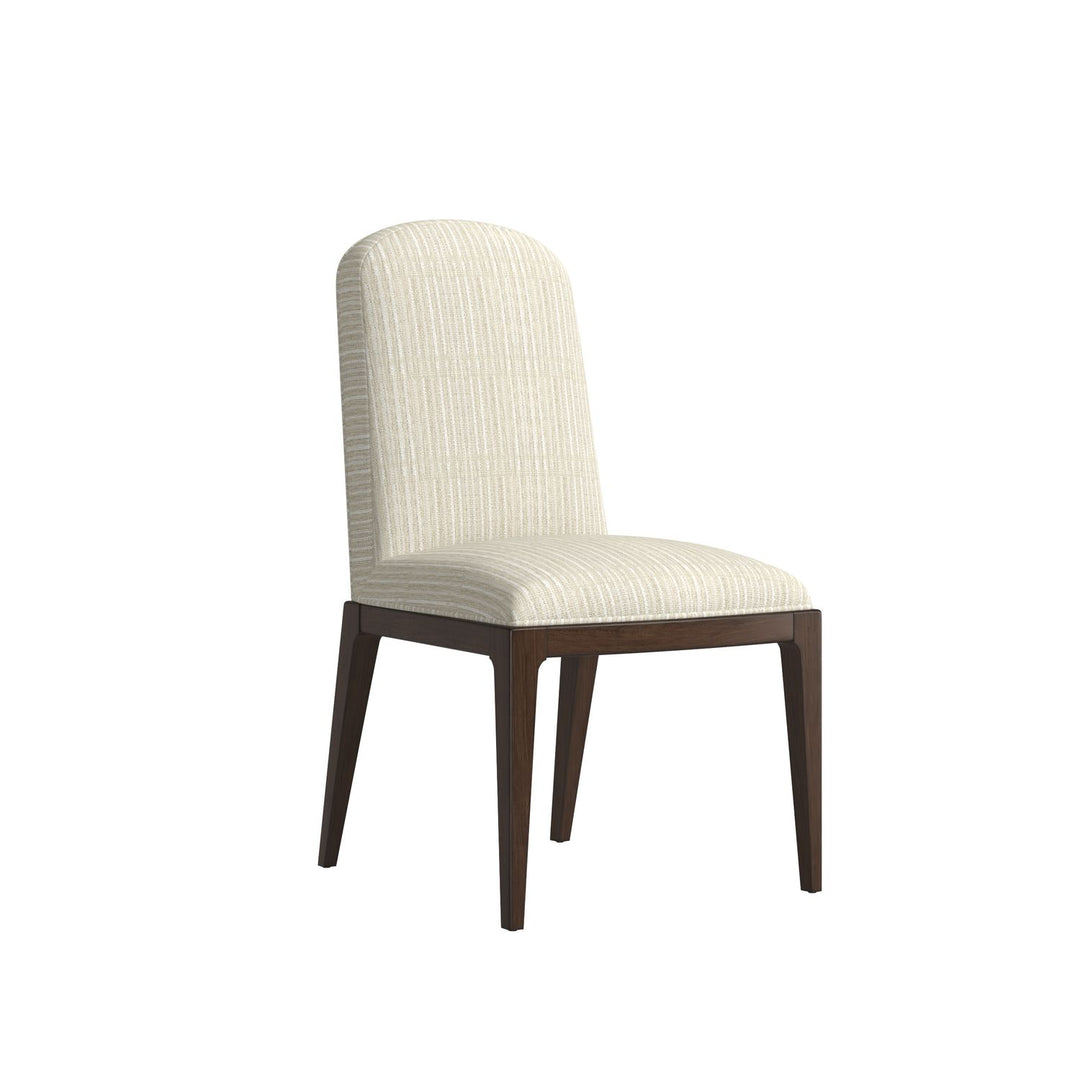 Verge Upholstered Side Chair — Handcrafted Walnut