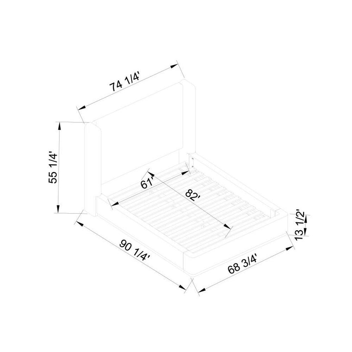 Covina Upholstered Bed
