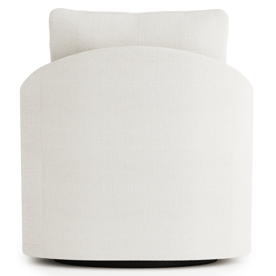 Astoria Fabric Swivel Chair White