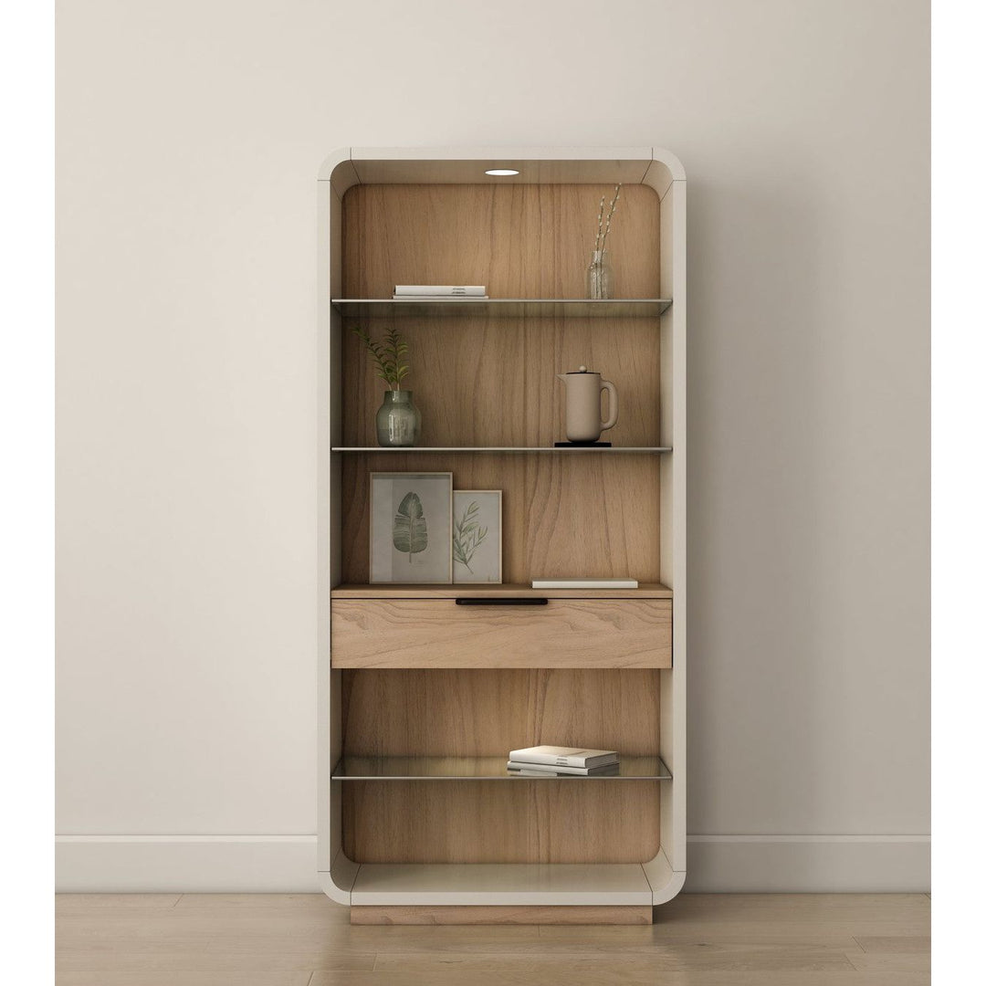 Portico Etagere - Brown, White