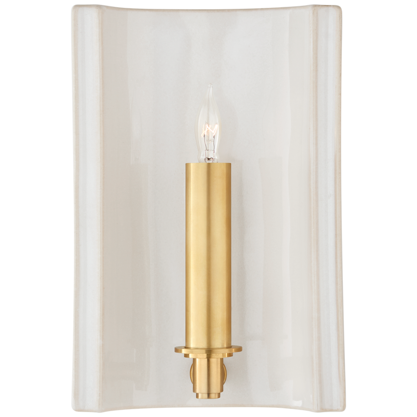 Leny Small Rectangle Sconce-Visual Comfort-VISUAL-CS 2609CGD-Wall LightingCrystal Gold-2-France and Son