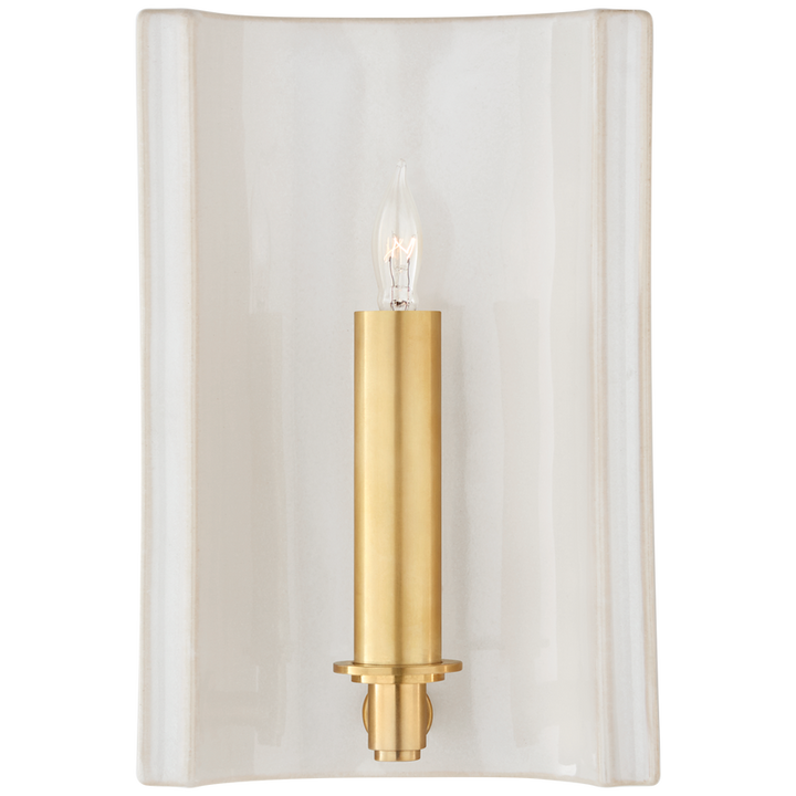 Leny Small Rectangle Sconce-Visual Comfort-VISUAL-CS 2609CGD-Wall LightingCrystal Gold-2-France and Son