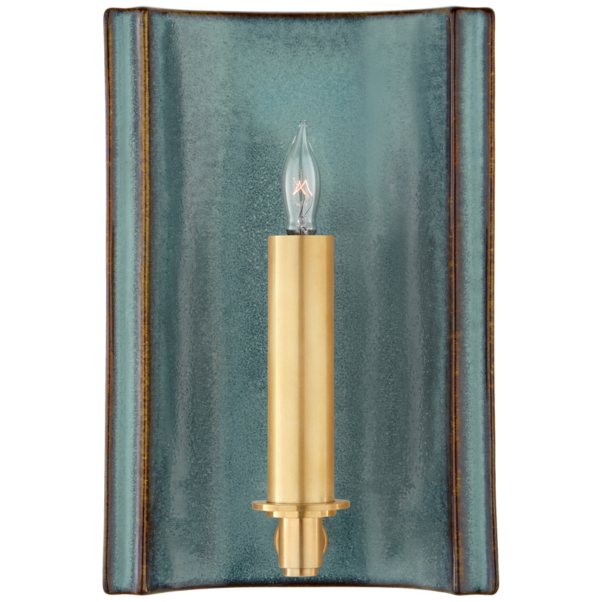 Leny Small Rectangle Sconce-Visual Comfort-VISUAL-CS 2609CGD-Wall LightingCrystal Gold-3-France and Son