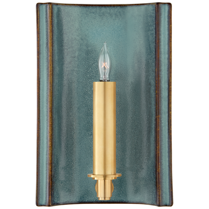 Leny Small Rectangle Sconce-Visual Comfort-VISUAL-CS 2609CGD-Wall LightingCrystal Gold-3-France and Son