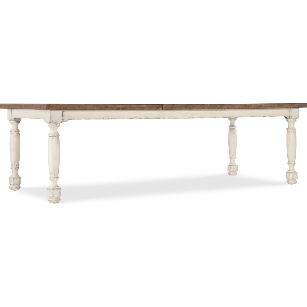 Americana Leg Dining Table with 1-22in Leaf - Whites/Creams/Beiges