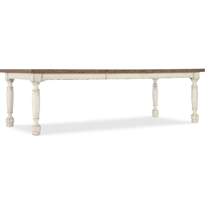 Americana Leg Dining Table with 1-22in Leaf - Whites/Creams/Beiges