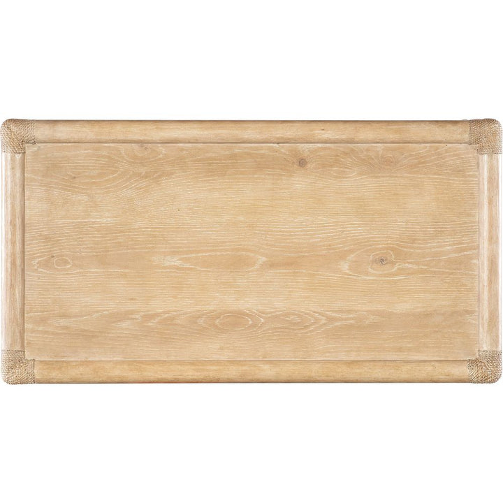 Retreat Pole Rattan Nightstand - Light Wood