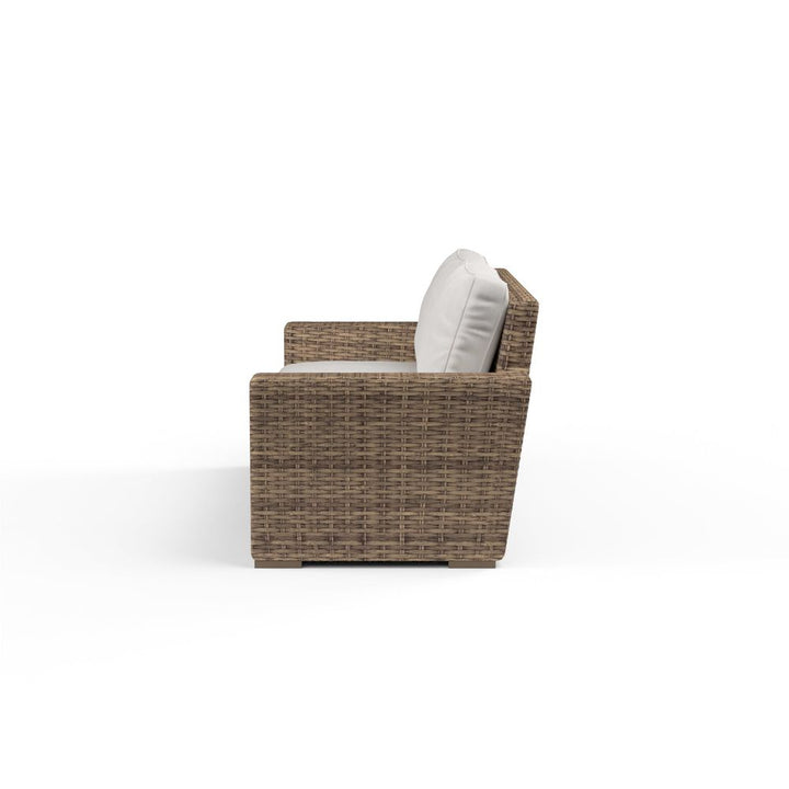 Outdoor Sofas and Sectionals Havana Loveseat in Canvas Flax w/ Self Welt