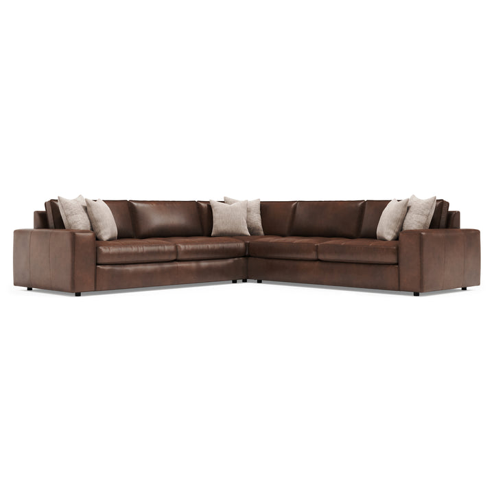 Nest 3-Piece Corner Leather Sectional