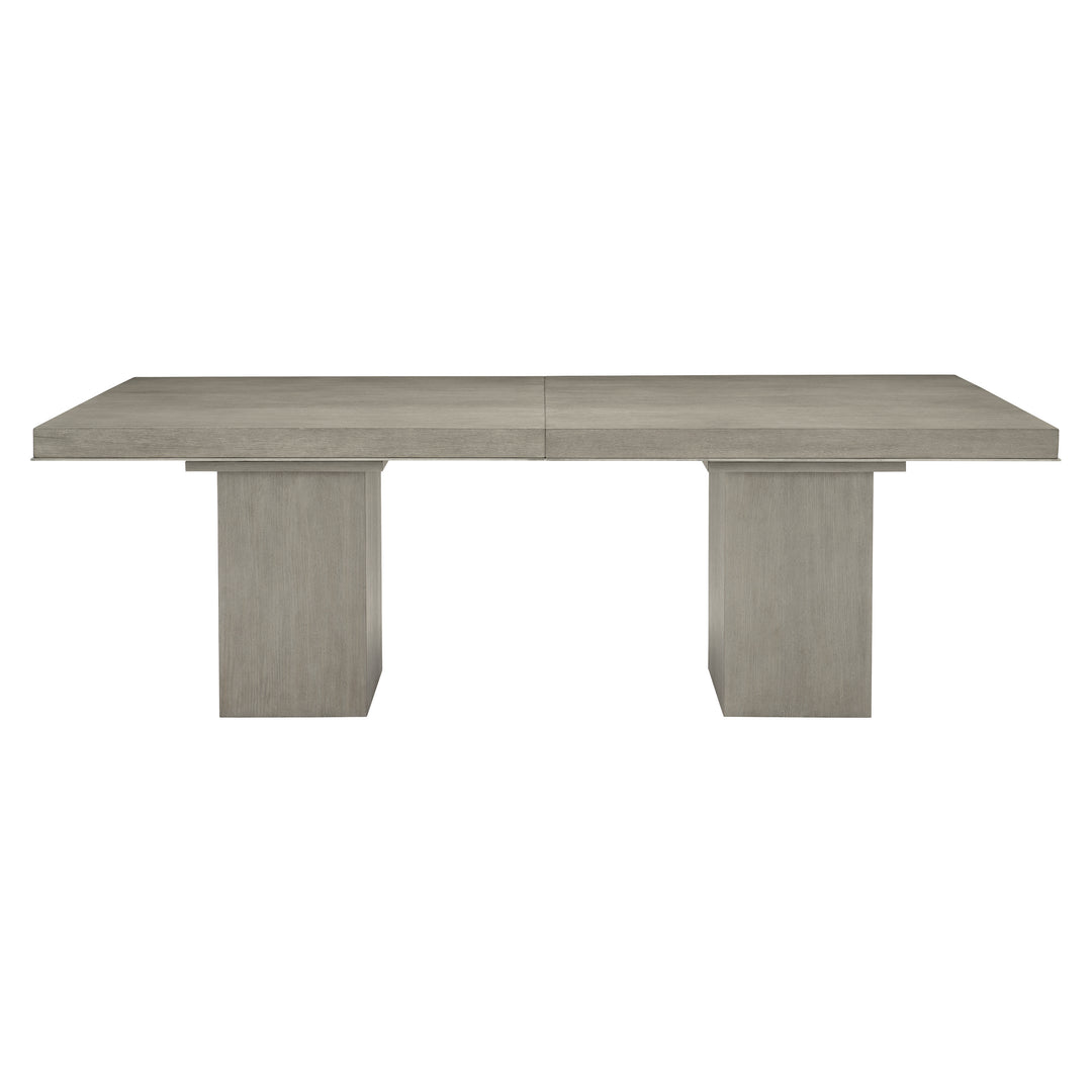 Linea 9-Piece Dining Set in Cerused Greige Dining Table