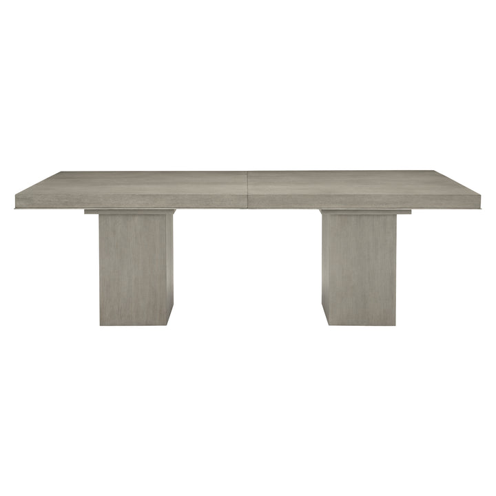 Linea 9-Piece Dining Set in Cerused Greige Dining Table