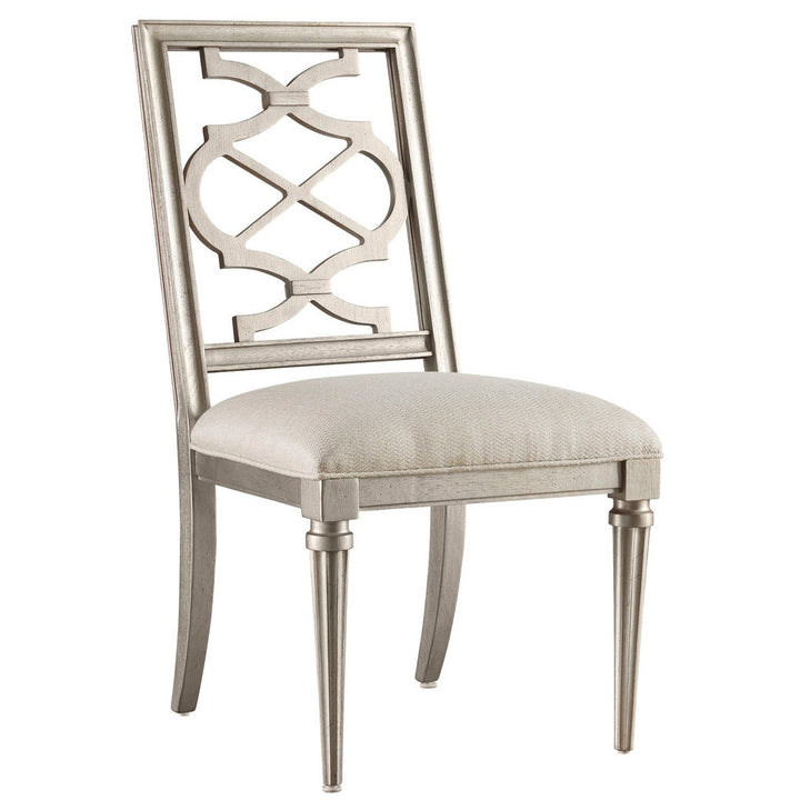 Morrissey Blake Side Chair - Bezel (Purchase in qty of 2 required, priced individually) - Silver