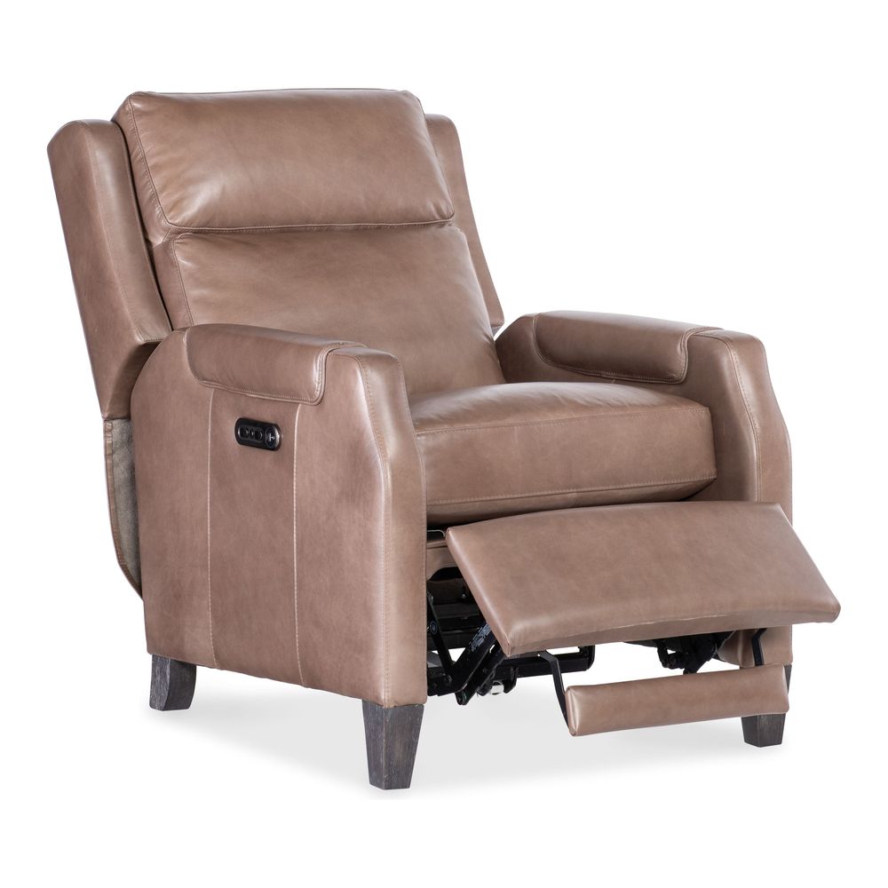 Lounge Chairs: Recliners Bennett Power Recliner w/Power Headrest - Brown
