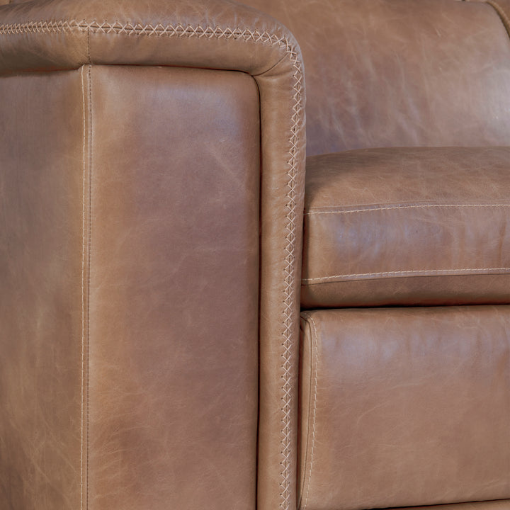 Lioni Leather 4-Piece Power Motion Sectional Recliner