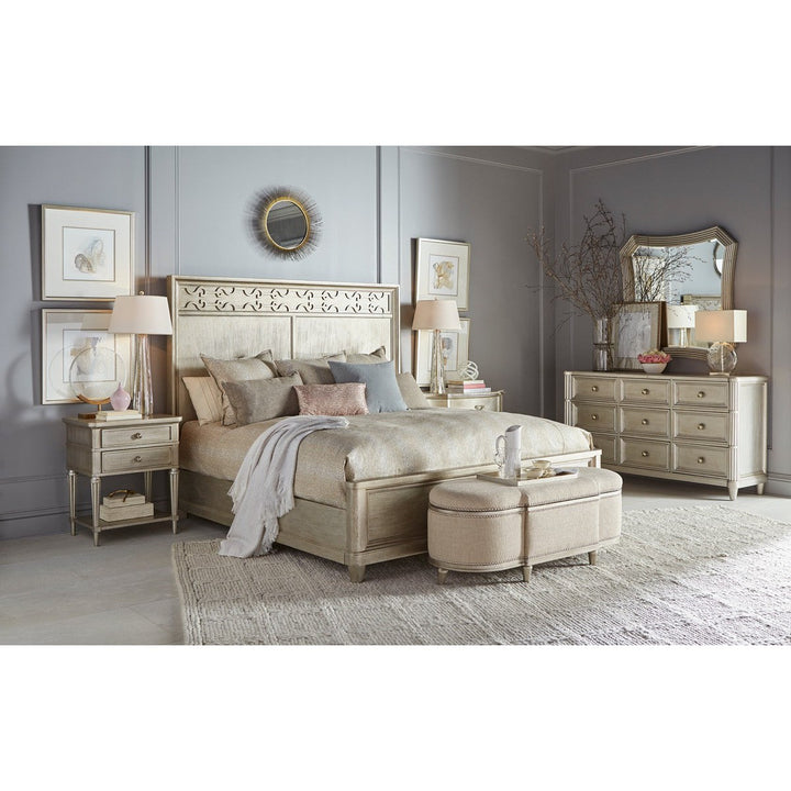 Morrissey King Cashin Panel Bed - Silver