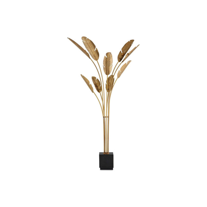 Tropical Grande Brass Floor Lamp