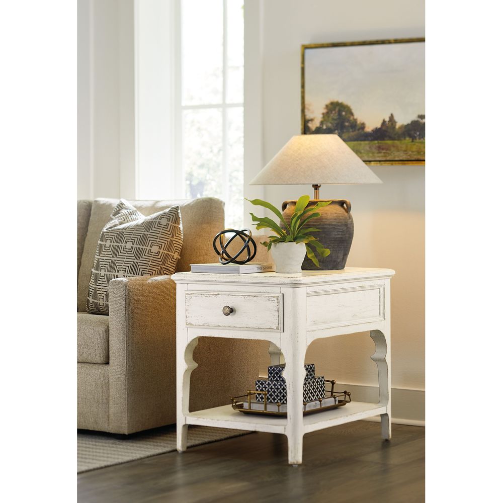 Side Tables Americana End Table - Whites/Creams/Beiges