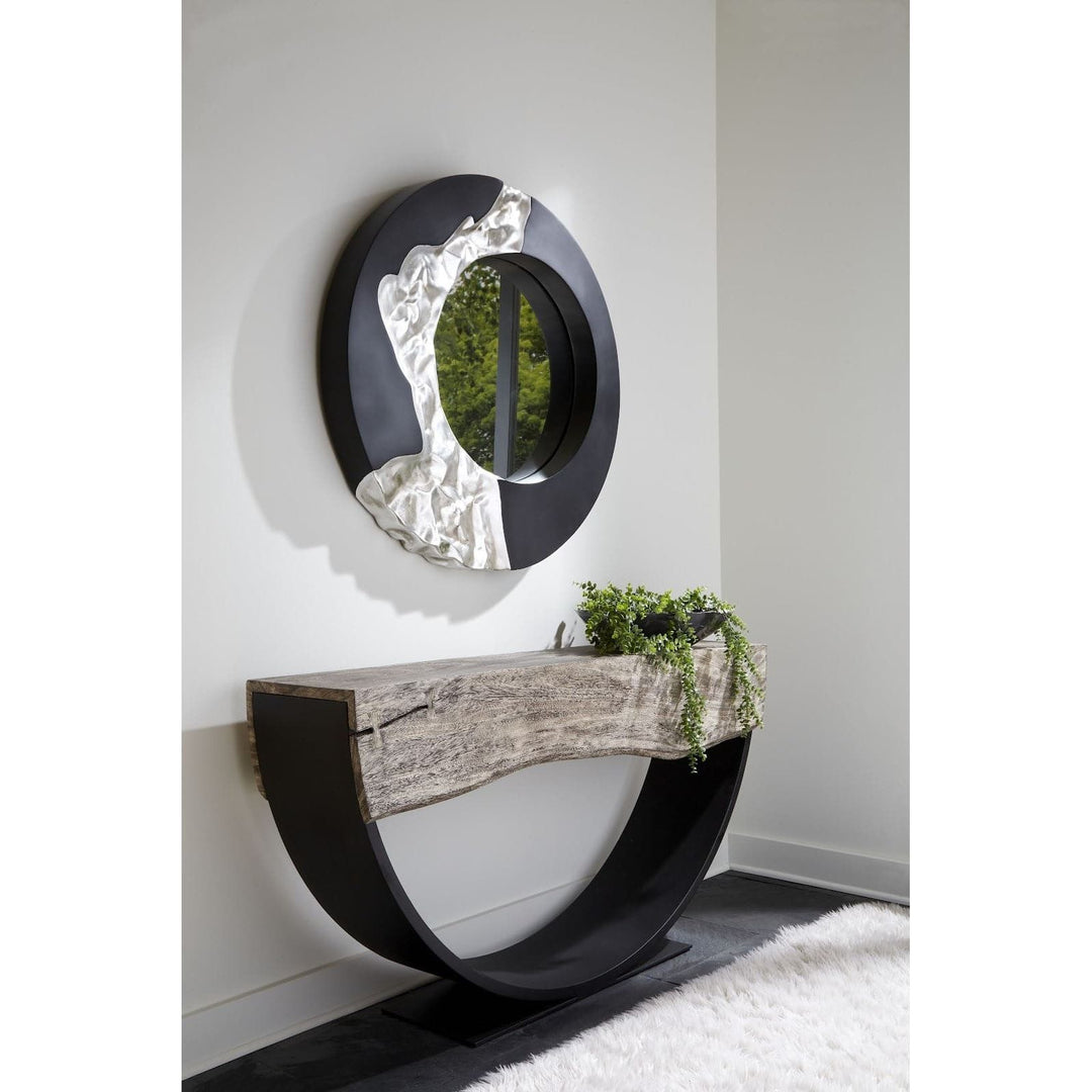 Arc Console Table Gray Stone - Double Sided-Phillips Collection-PHIL-TH113015-Console Tables-3-France and Son