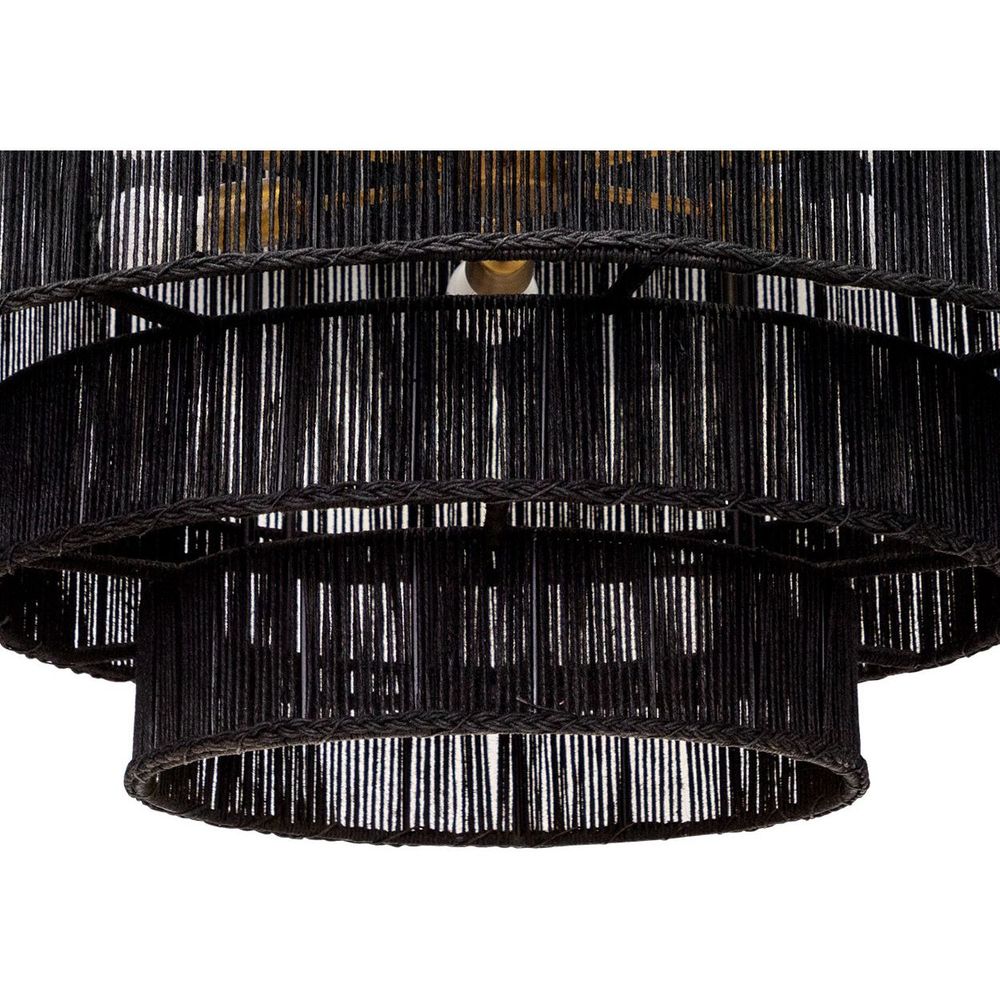 Alyssa Chandelier - Black Jute