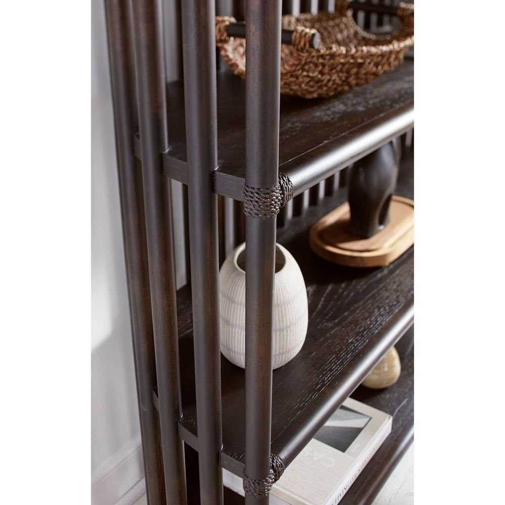 Bookcases & Etageres Solace Slatted Bookcase - Dark Wood