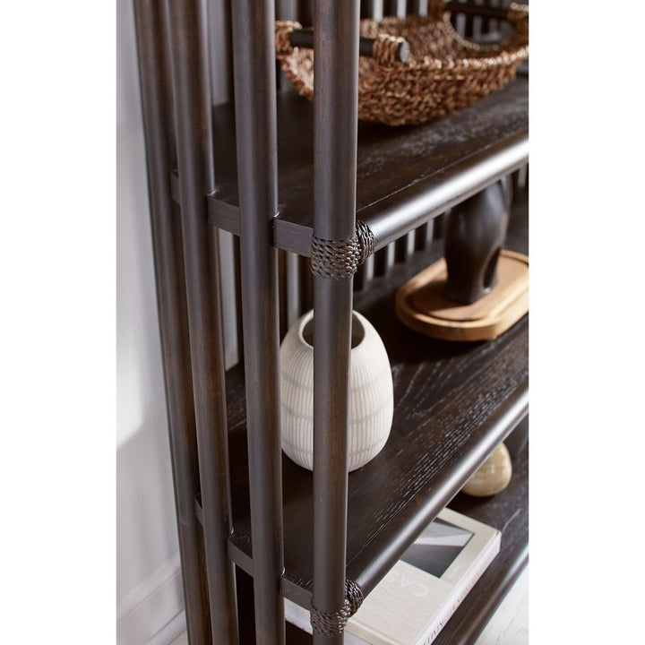 Bookcases & Etageres Solace Slatted Bookcase - Dark Wood