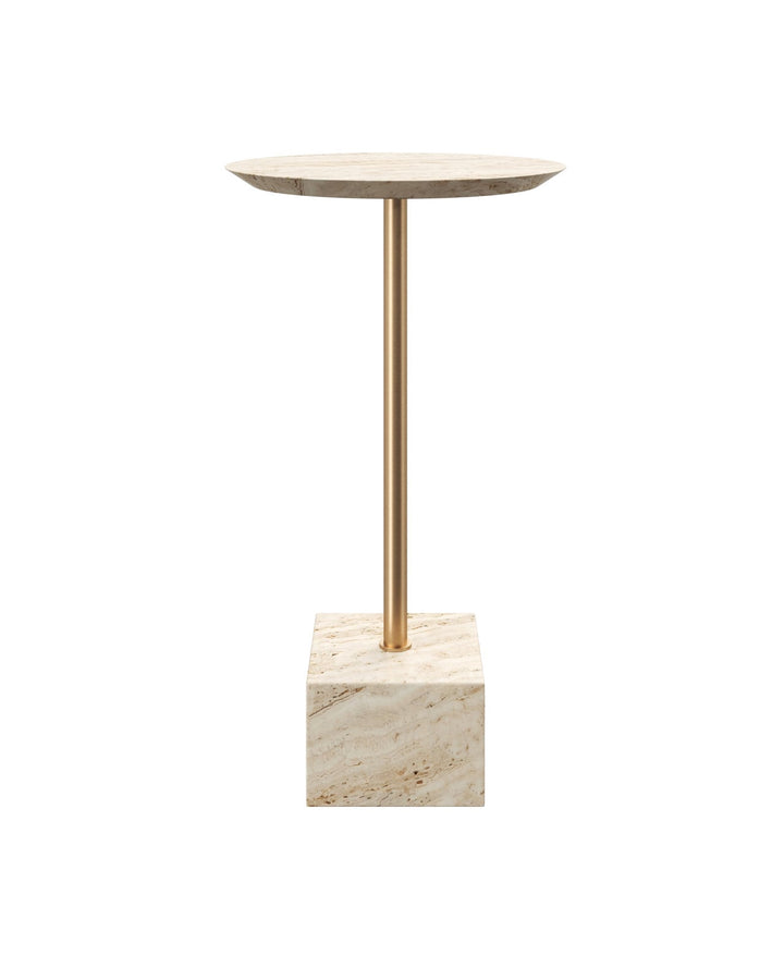 Side Tables Prado Travertine Drinks Table