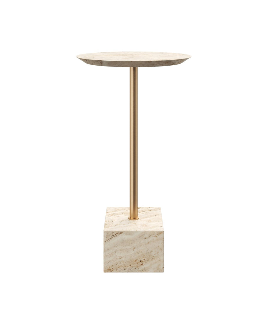 Side Tables Prado Travertine Drinks Table