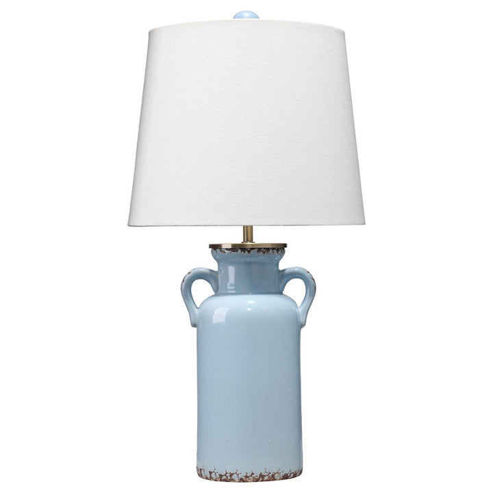 Piper Ceramic Table Lamp-Jamie Young-JAMIEYO-LS9PIPERBLU-Table LampsBlue-2-France and Son