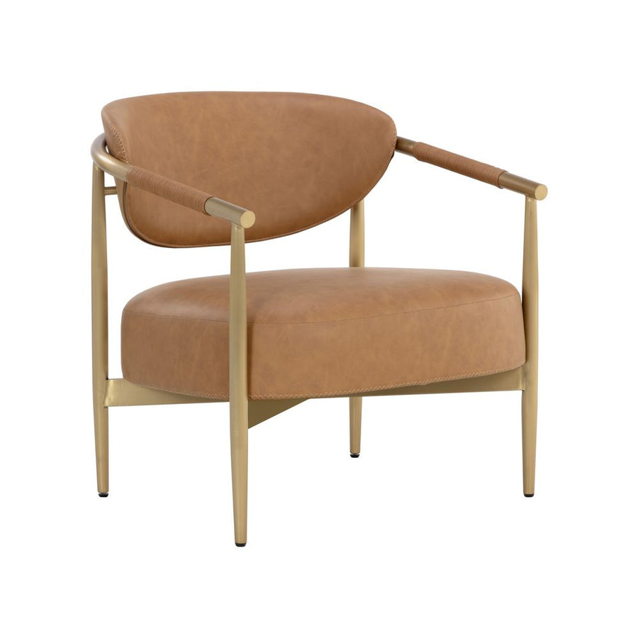 Lounge Chairs Heloise Lounge Chair - Milliken Cognac