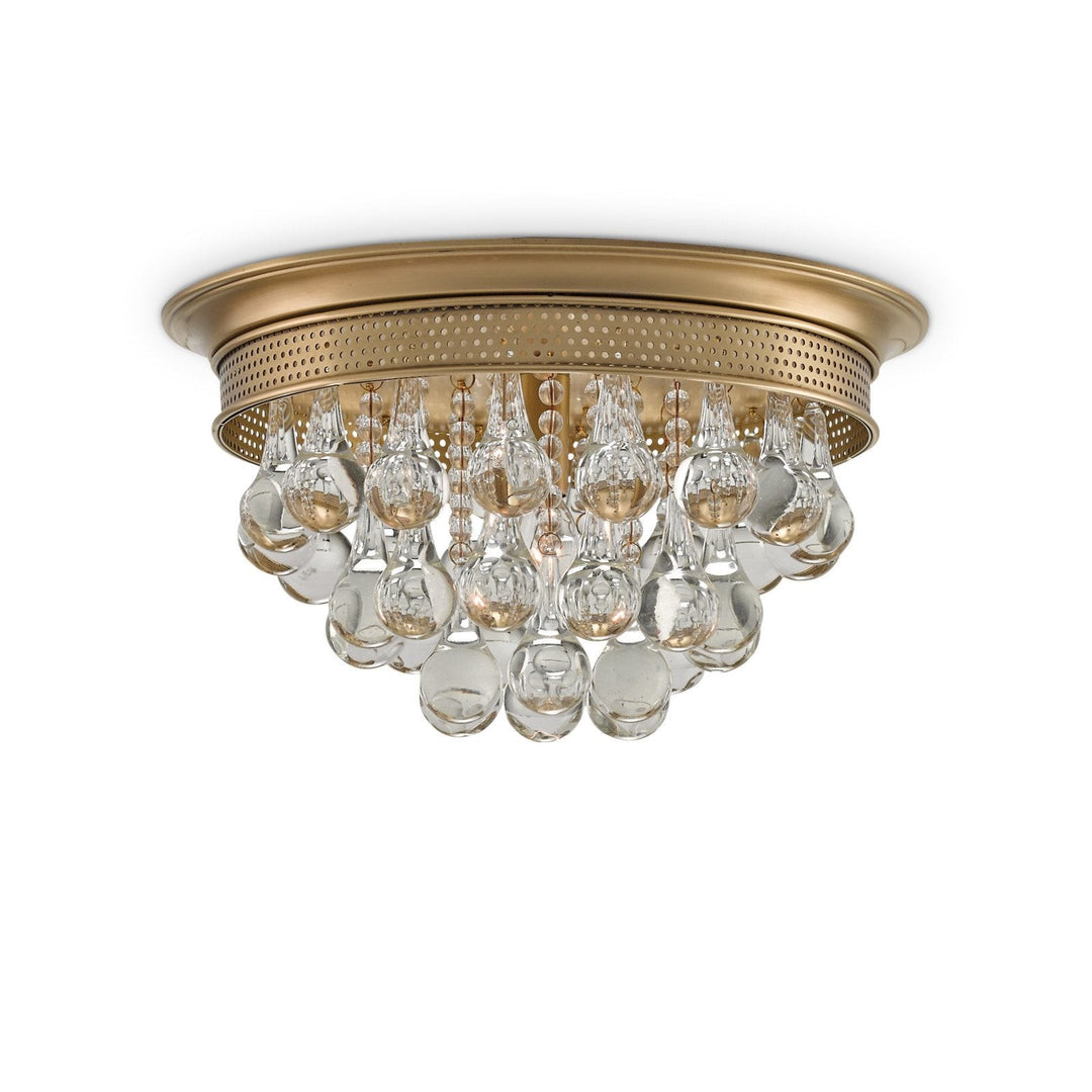 Worthing Brass Flush Mount