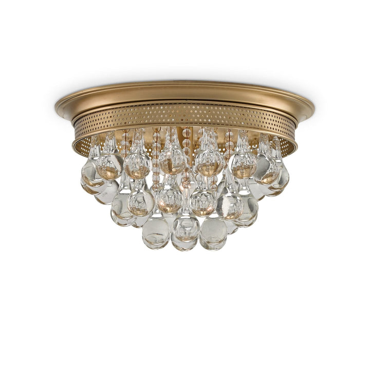 Worthing Brass Flush Mount