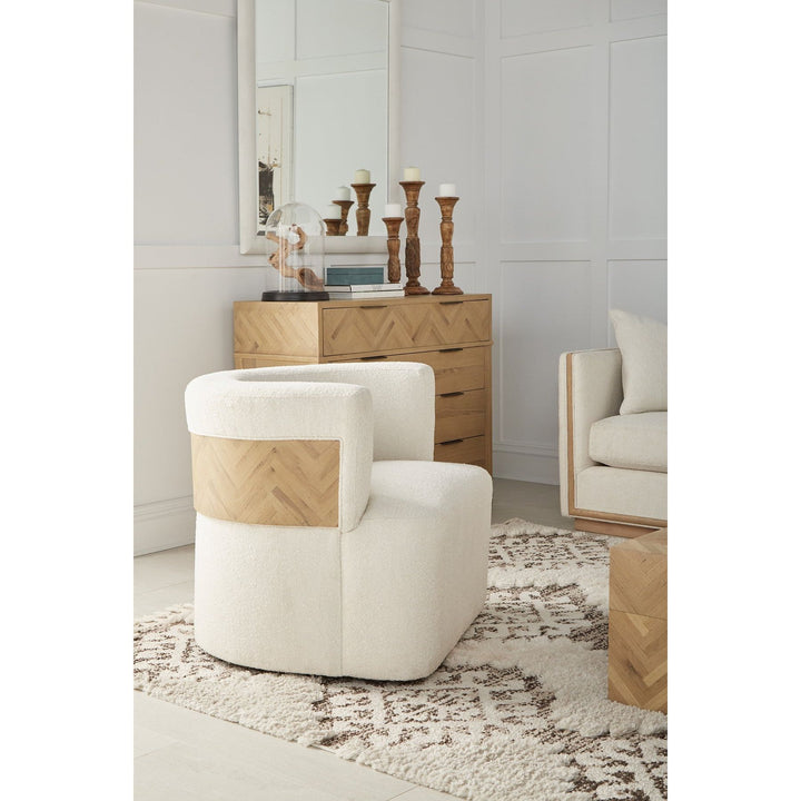 Cassat Swivel Chair - White