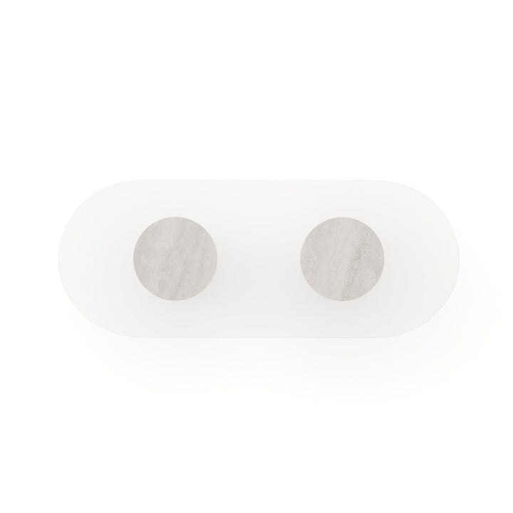 Rhythm Oval Glass Top Dining Table - image 3