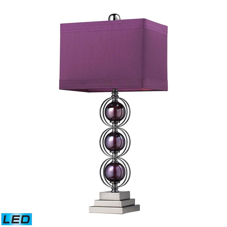 Alva 27'' High 1 - Light Table Lamp - Black Nickel-Elk Home-ELK-D2232-LED-Table LampsLED-2-France and Son