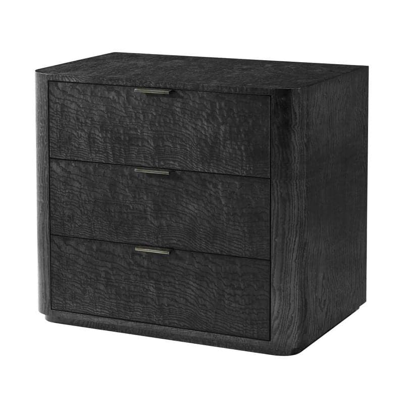 Kesden Nightstand-Theodore Alexander-THEO-TA60081.C366-NightstandsSilent Black-3 Drawers-4-France and Son