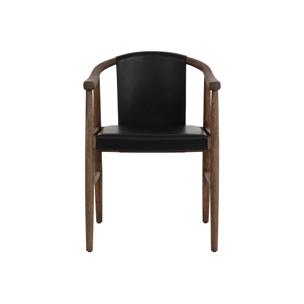 Dining Chairs Aran Dining Armchair - Onyx Leather