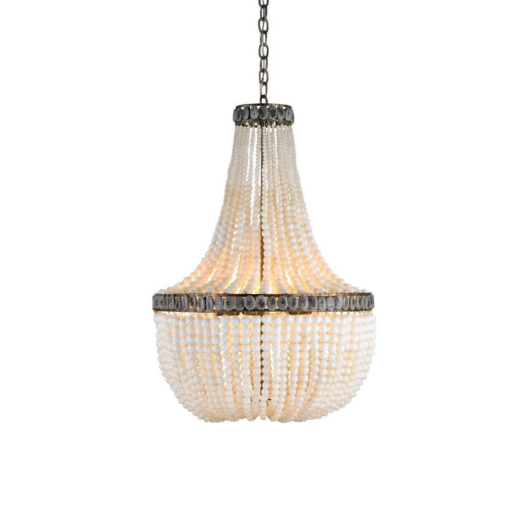 Hedy Cream Beaded Glass Chandelier